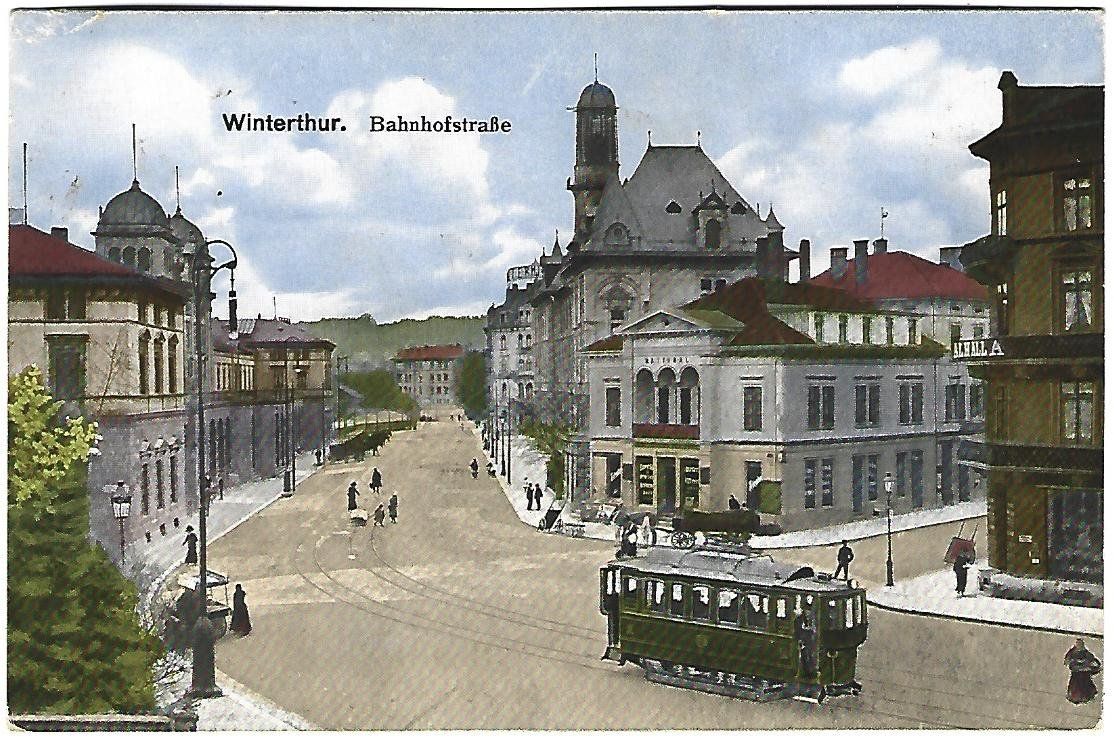 Ansichtskarten: Winterthur Bahnhofstr.Tramm – Gebraucht aus Wetzikon ZH von Brulu100