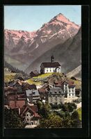 Wassen, Ortsansicht und die Windgälle, 