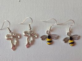 Ohrringe Set Biene und Schleife 🎀🐝