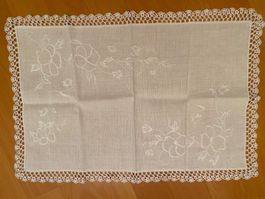 Tischdecke aus Leinen reine Handarbeit