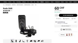 RØDE SMR Premium Studio Microphone Shock Mount