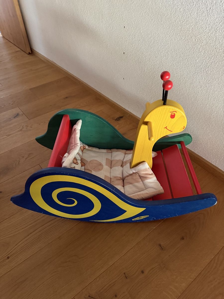 Altre altalene da giardino: Schaukel-Schnecke Holz bunt gutem Zustand – Usato da Engwang venduto da nilsgasser95 1