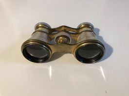 antikes Opernglas Messing/Perlmutt