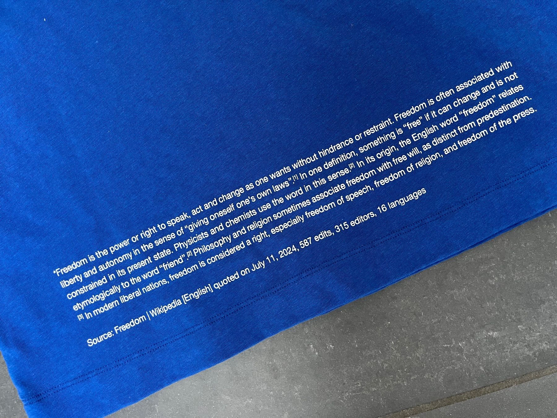 Armedangels T-Shirts: Armedangels x Wikipedia collab – Neu (gemäss Beschreibung) aus Zeiningen von man_69cj 4