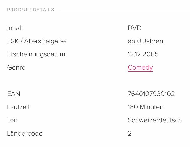 Tutti i DVDs: Emil - Vo de Poscht zum Circus – Usato da Brunnen venduto da Barfly5 2