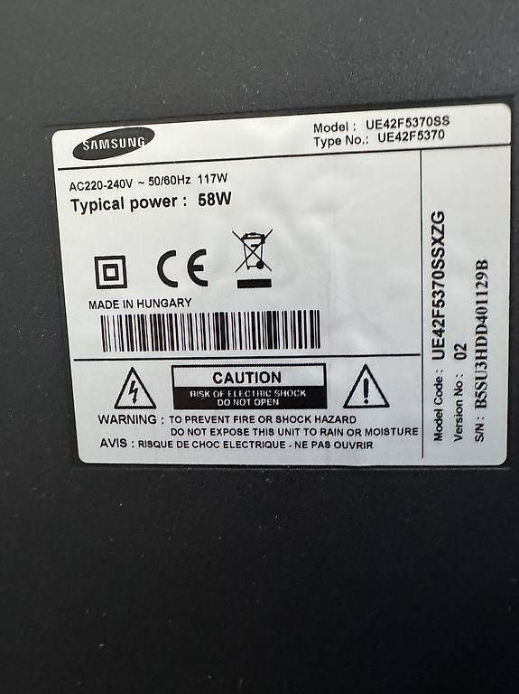 Samsung Televisori: TV Samsung UE42F5370SSXZG – Usato da Grand-Lancy venduto da timour.kv 3