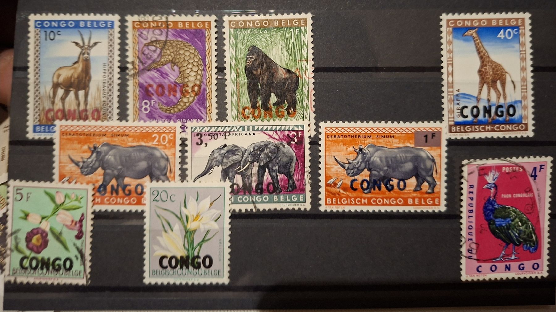Alle Briefmarken: Lot Belge / Congo / Aufdruck – Gebraucht aus Balgach von SIMEON27