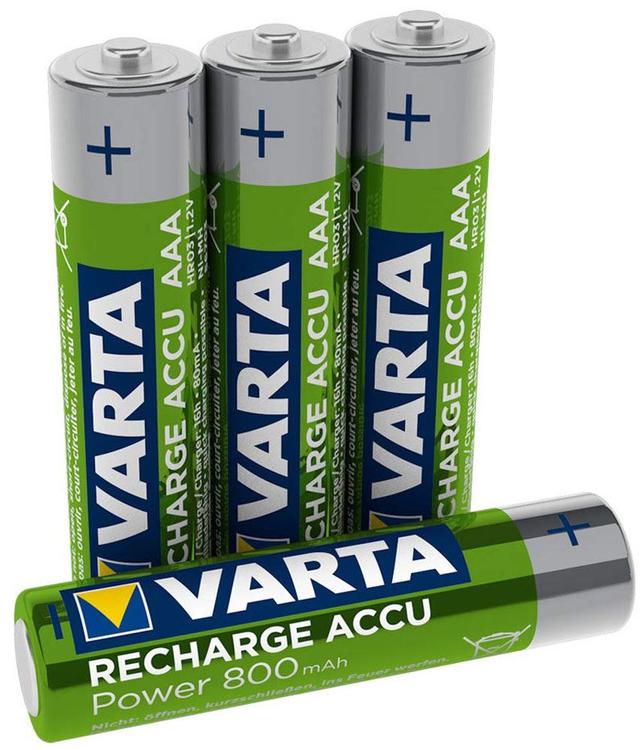 Pile rechargeable AAA - HR3 - 1,2V - Blister de 4 - 56703 - Varta