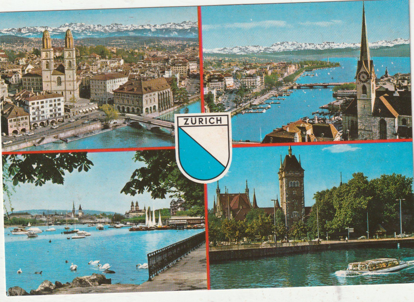 Cartoline postali: Zürich – Usato da Lumbrein venduto da made02