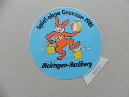 Kleber 40 Jahre Spiel ohne Grenzen 1981 Meiringen Hasliberg