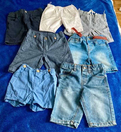 Kinder Shorts: Set 7-teilig, vers. Farben, neuwertig!