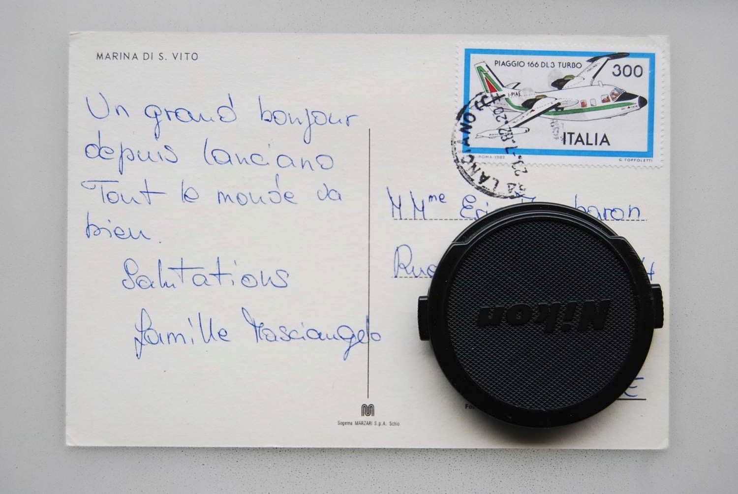 Ansichtskarten: AK Marina di S. Vito 1982 – Gebraucht aus Rüfenacht BE von Toro06 1