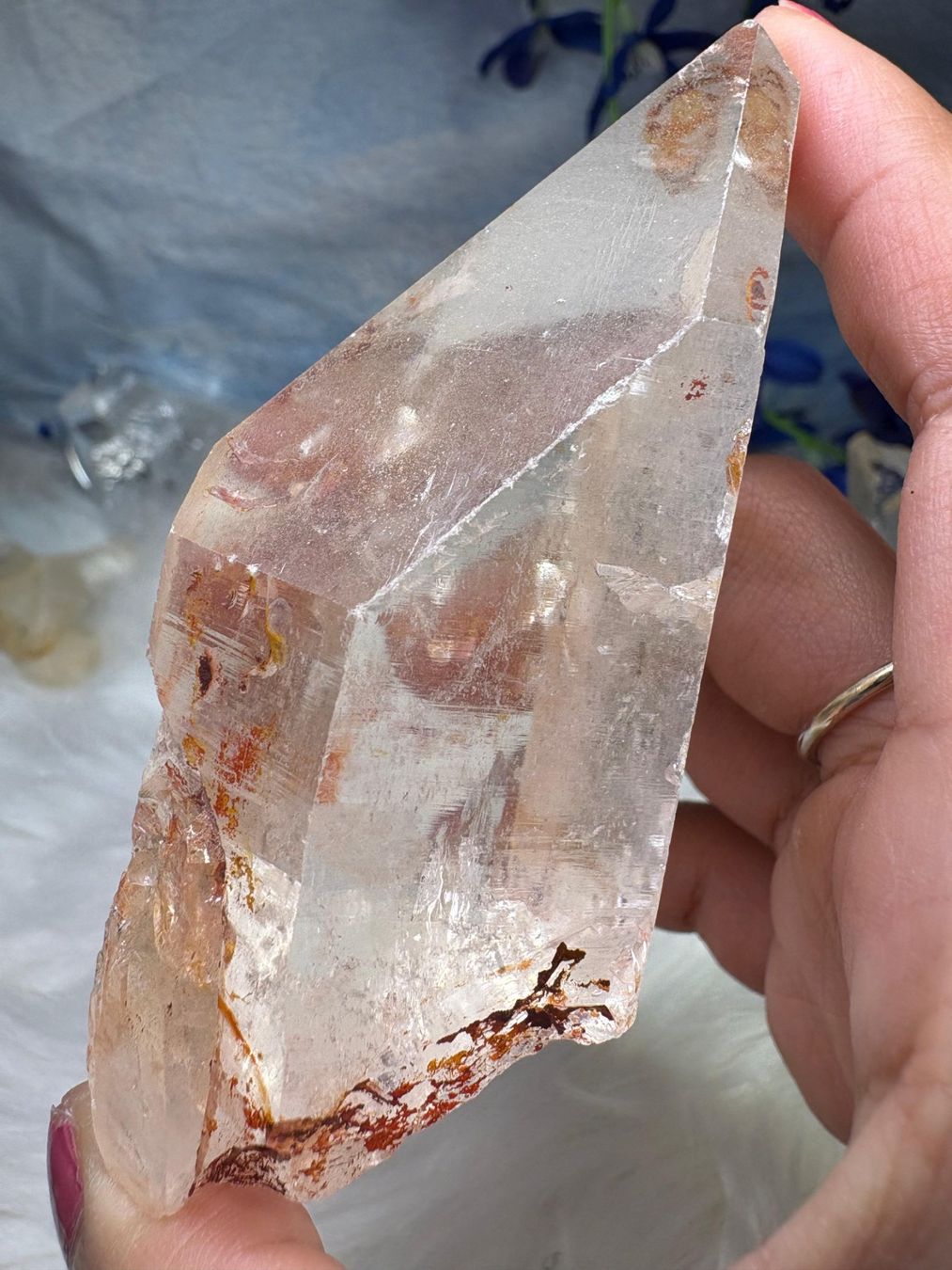 Minerali & Pietre curative: Laotian Clear Quartz mit Record Keeper – Nuovo (secondo la descrizione) da Neuheim venduto da m.hald 6
