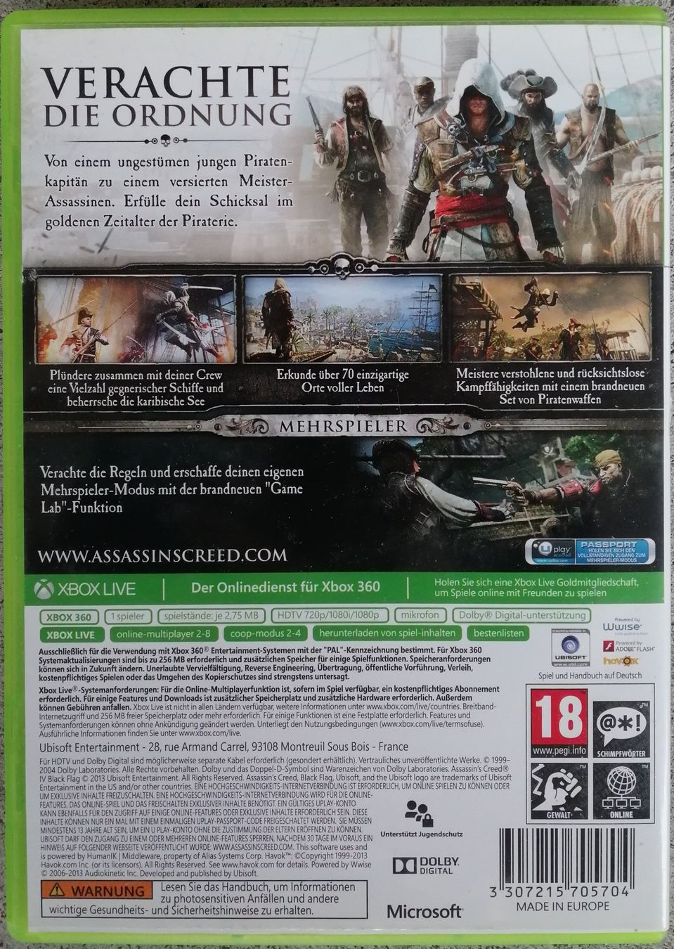 Giochi: Xbox 360 Assassin's Creed IV: Black Flag – Usato da Schaffhausen venduto da Domifran 1