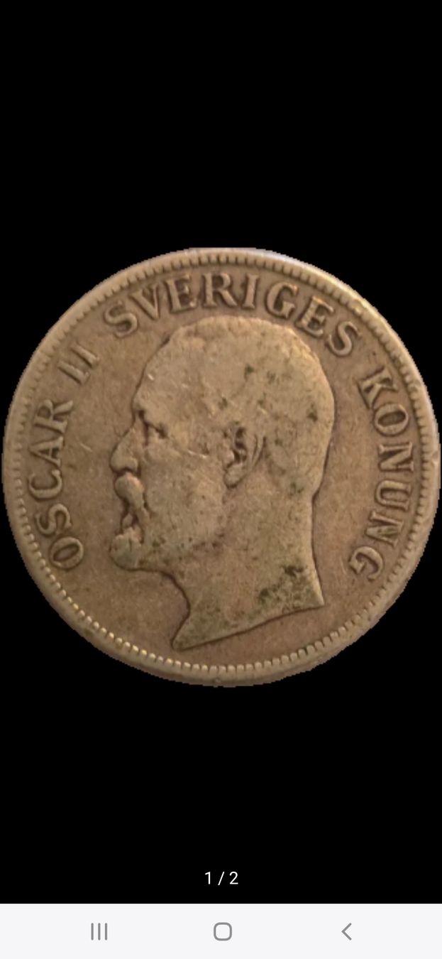 Tutti le monete: pièce suédoise de 2 couronnes de 1907 – Usato da Genève venduto da Hoenn. 1