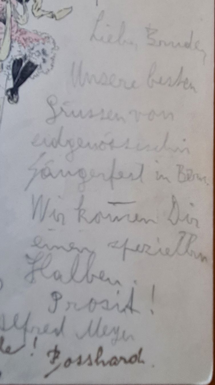 Cartoline postali: Eidg. Sängerfest 1899 Bern – Usato da Ebikon venduto da Donar50 2