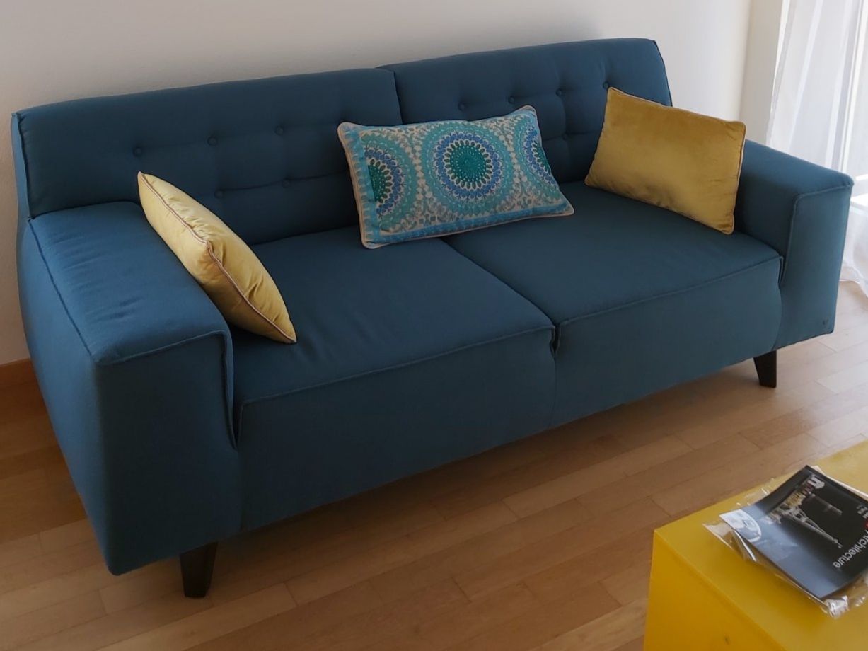 Tom Tailor Divani: Tom Tailor Sofa in Farbe Petrol - gebraucht – Usato da Jona venduto da che_vsx6 1