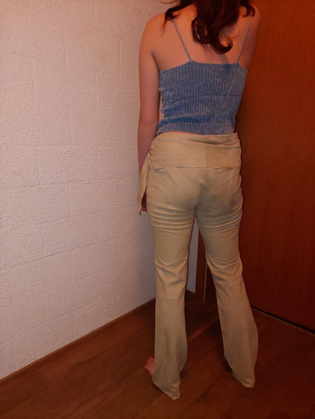 Dolce & Gabbana Pantaloni: Dolce&Gabbana . Lederhose gelb 36 – Nuovo e nell'imballaggio originale da Besenbüren venduto da teluride89 1