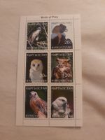 Rare! Bloc de 6 Timbres Kirghizstan - Oiseaux de proie
