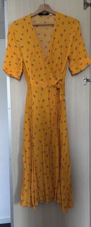 & otherstories Wickelkleid gelb Grösse S 
