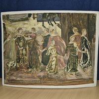 Gemälde: Tanzende Frauen, Expressionismus, Rarität!