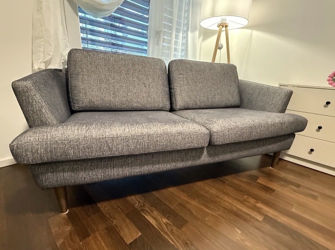 Interio Sofas: Sofa 2-Sitzer grau von Interio – D'occasion à Dietikon par fru_hg7z