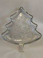 Glas-Weihnachtsbaum-Servierplatte