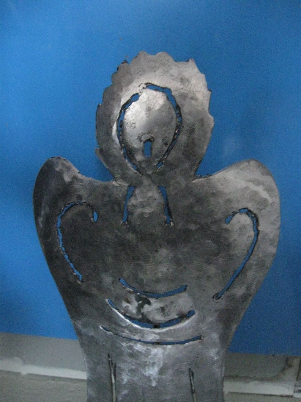 Figuren: Handgemachter Weihnachtsengel aus Stahlblech – Neu (gemäss Beschreibung) aus Bauma von Stangenbohne 6