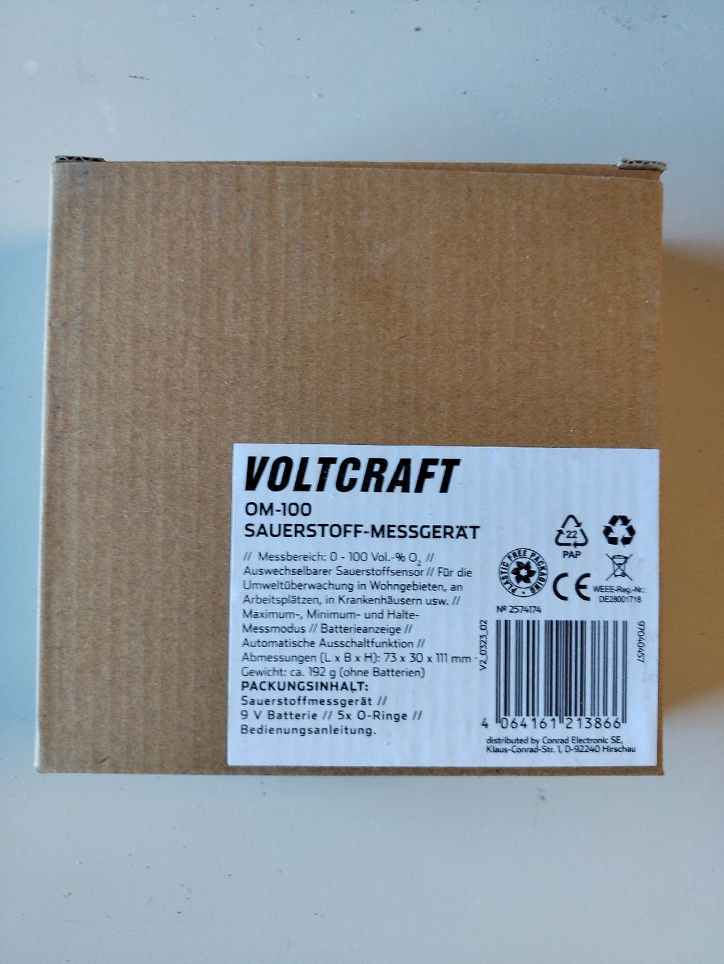 Voltcraft Messen: Sauerstoff Messgerät Voltcraft OM-100 – Neu (gemäss Beschreibung) aus Hünikon von mrotta 1