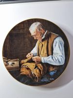 Porzellan Teller "Der Dorfschmied" - Albert Anker
