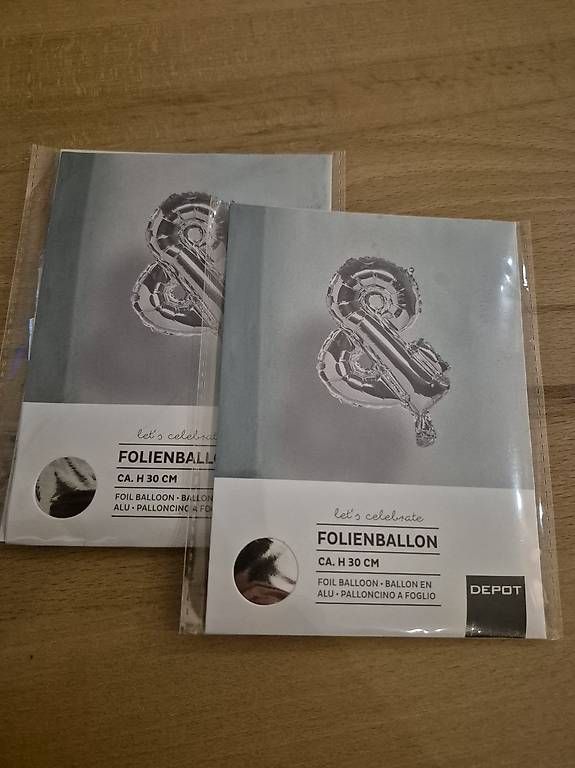 Tutte le decorazioni: 2 Stk. Folienballon "&" - neu & originalverpackt – Usato da Buttisholz venduto da Ottilia31 1