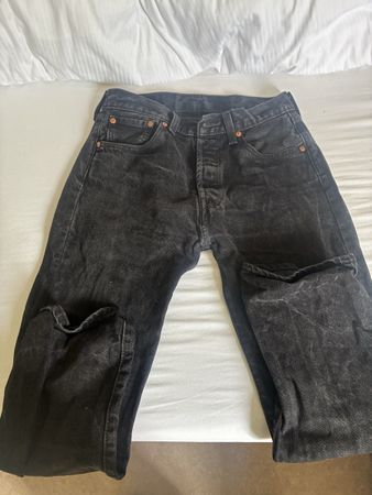 Levi's 501 Jeans W30 L30 black used condition
