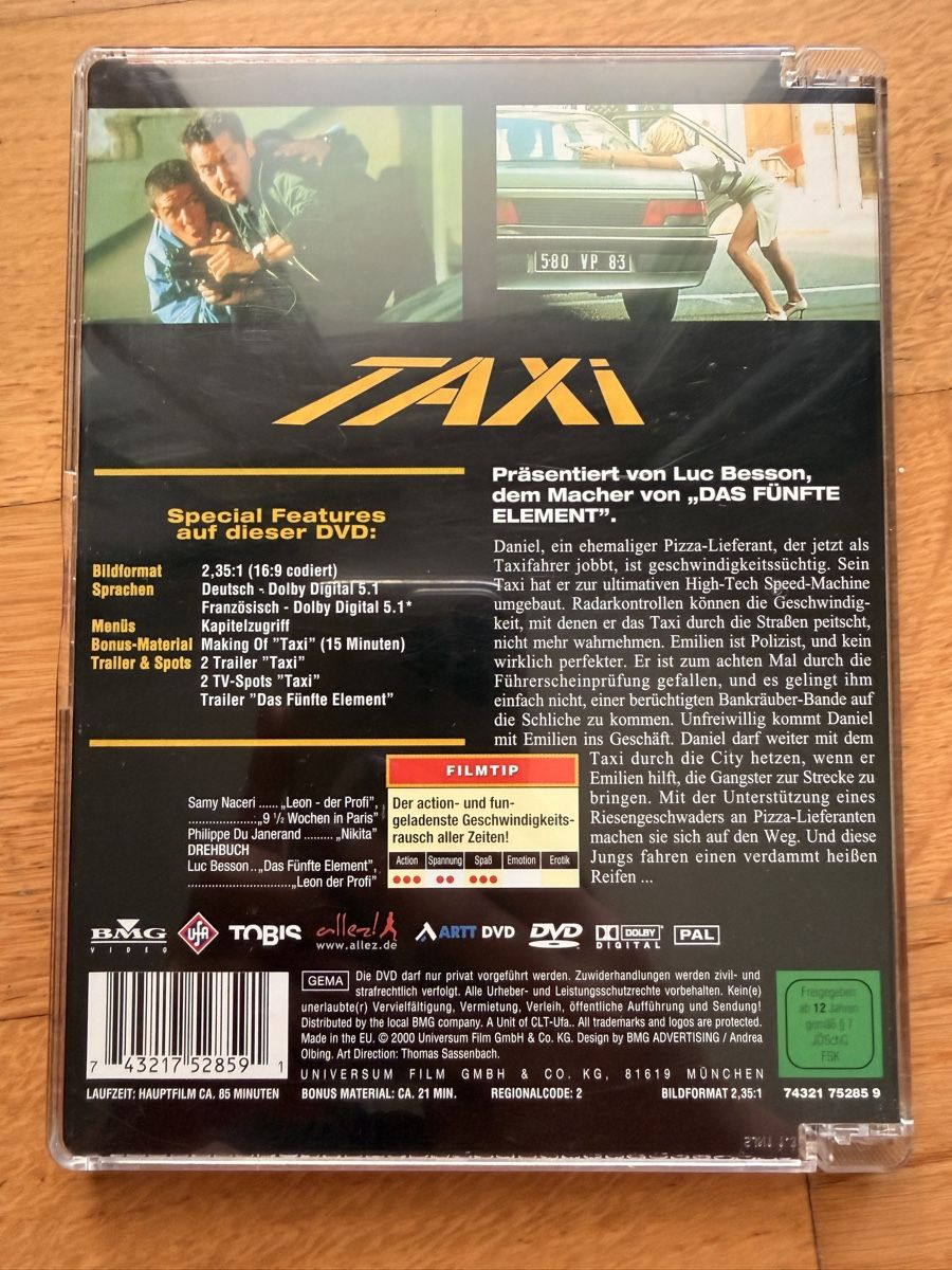 Tous les DVDs: Taxi - DVD Widescreen Edition – D'occasion à Kölliken par nerdorado 1