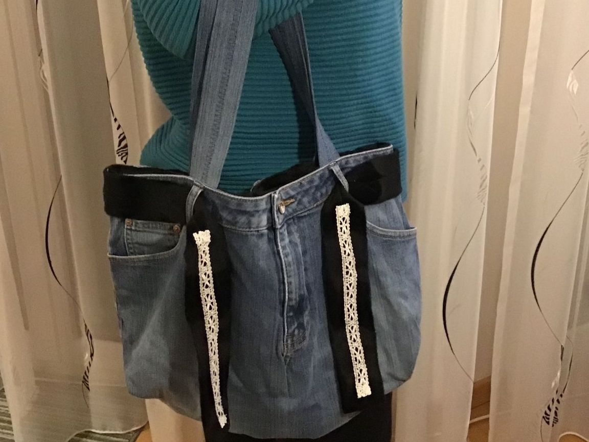 Borse: Jeanstasche upcycled – Nuovo (secondo la descrizione) da Widnau venduto da stiinli 3