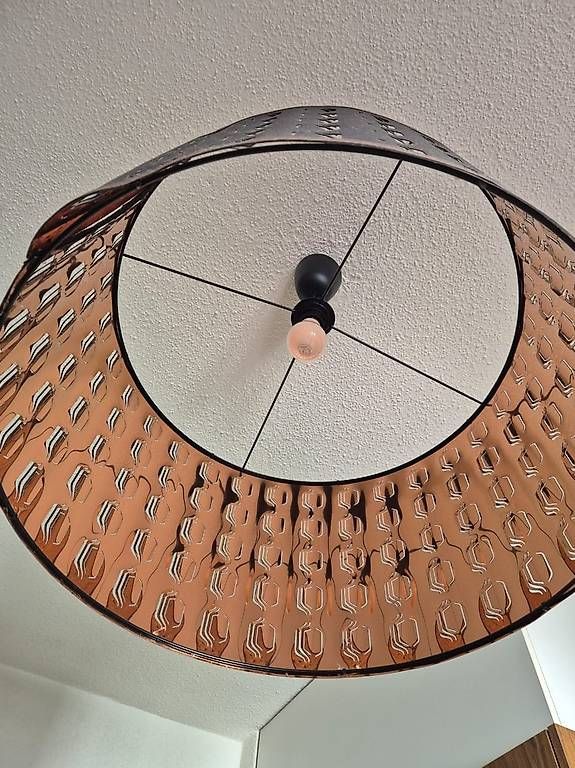 Lampadari & plafoniere: Dark patterned ceiling lamp with copper-coloured interior  – Usato da Zürich venduto da sof_pz8l 2