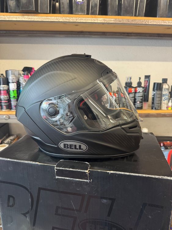 Bell Caschi & visiere: Bell Helm Race Star DLX Flex motorcycle helmet, matt schwarz – Nuovo e nell'imballaggio originale da Muri b. Bern venduto da hardninechoppers 2