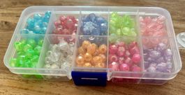 Bastelset Acrylperlen in Organizer Box NEU