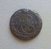 Russland, Zarenreich ++ 5 Kopeken 1784 EM Katharina II