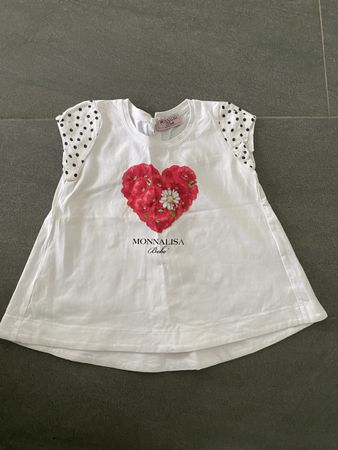 Magnifique Robe Monnalisa Cœur Rouge pois été 6 mois