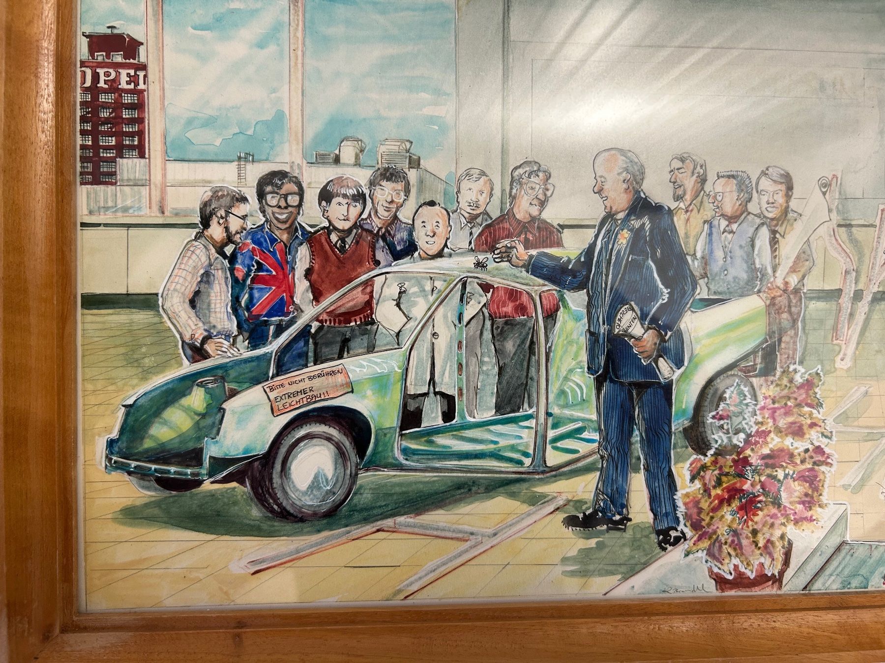 Dipinti: Auto Prototyp Präsentation Original handgemalt – Usato da Rheineck venduto da emma.gut 2
