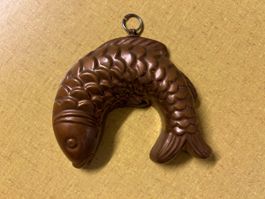 Fisch Kuchenform Kupfer, Vintage Backform, Deko, Rarität! 