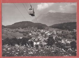 Oberschan im Rheintal mit Alvier-Schwebebahn - ca. 1955
