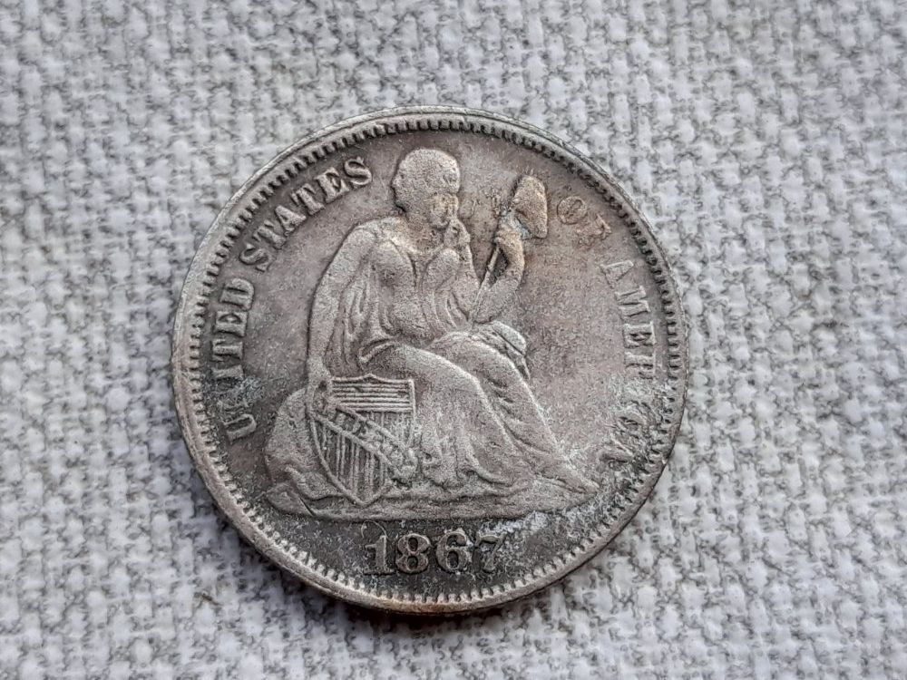 Tutti le monete: 1 Dime 1867, USA – Usato da Aarau venduto da Reto_BA_01