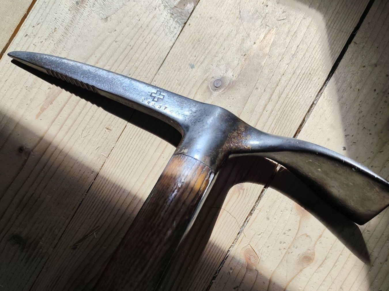 Attrezzatura da arrampicata: Eispickel  Ice Axe  Gletscherpickel  R. Eichenberger Armee – Usato da Goldswil b. Interlaken venduto da troedlermarkt-goldsw 3