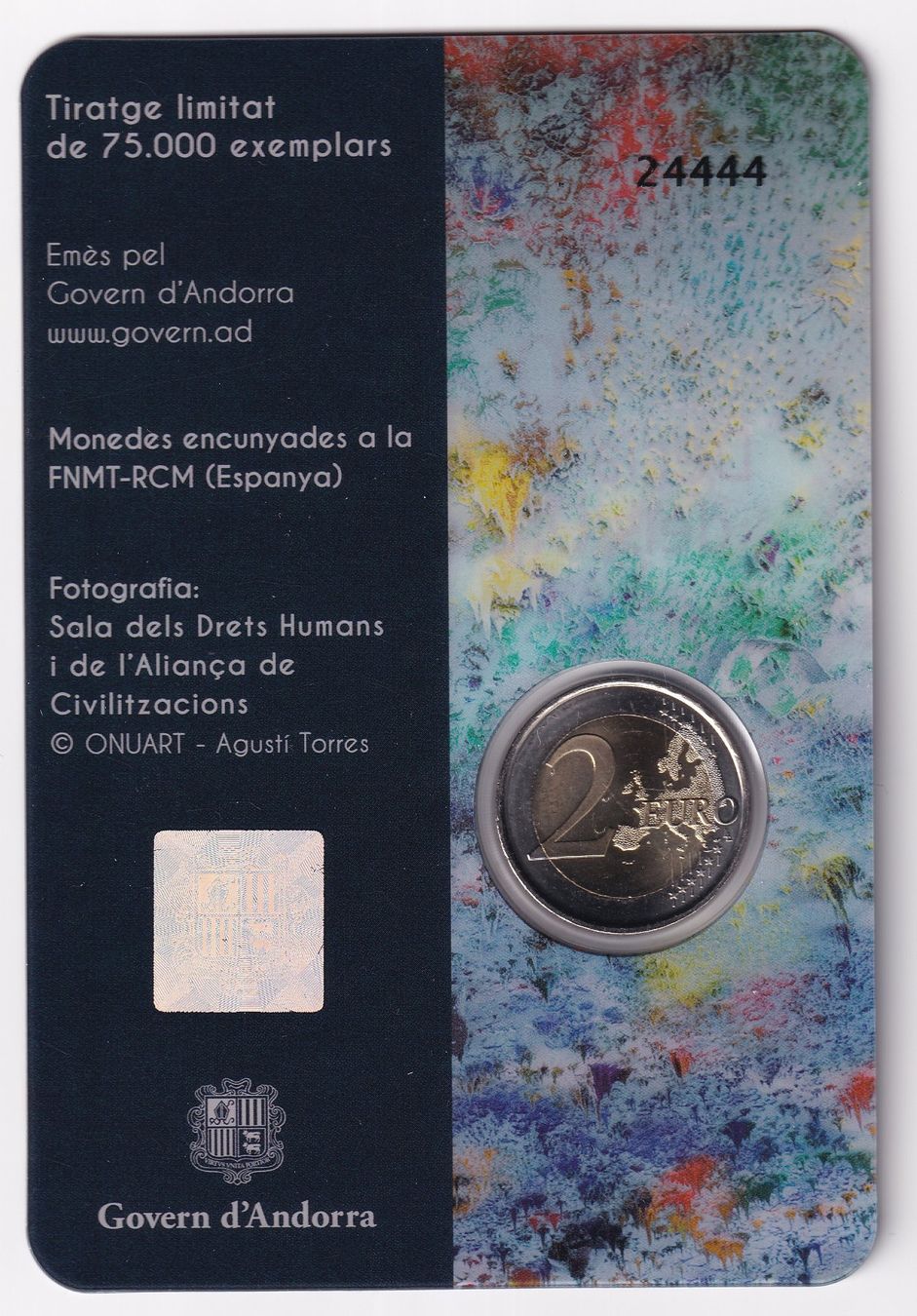Alle Münzen: Andorra 2 Euros 2018  70 Anys – Gebraucht aus Cormoret von Pascalll2001 1