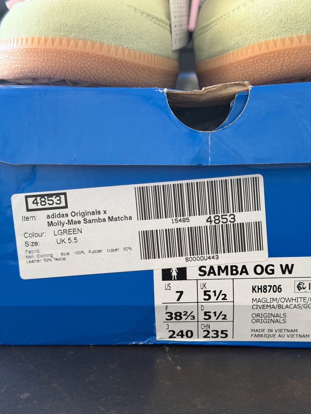 Adidas Scarpe da donna: adidas Samba OG Molly-Mae Matcha – Nuovo e nell'imballaggio originale da Yverdon-les-Bains venduto da ioustock 4
