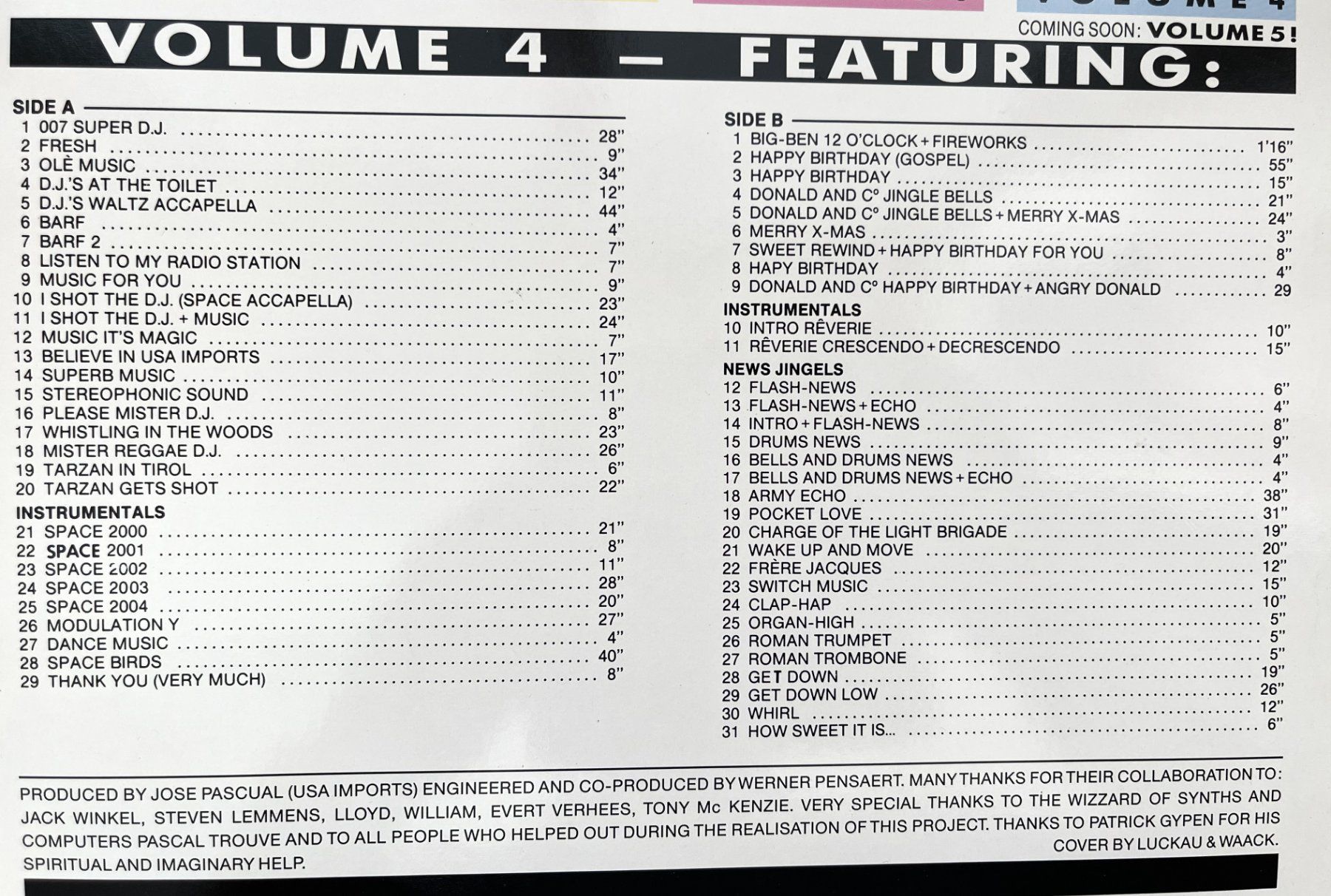Dischi in vinile: JIngles from U.S.A. - Volume 4 - Vinyl – Usato da Oftringen venduto da Vucki 2