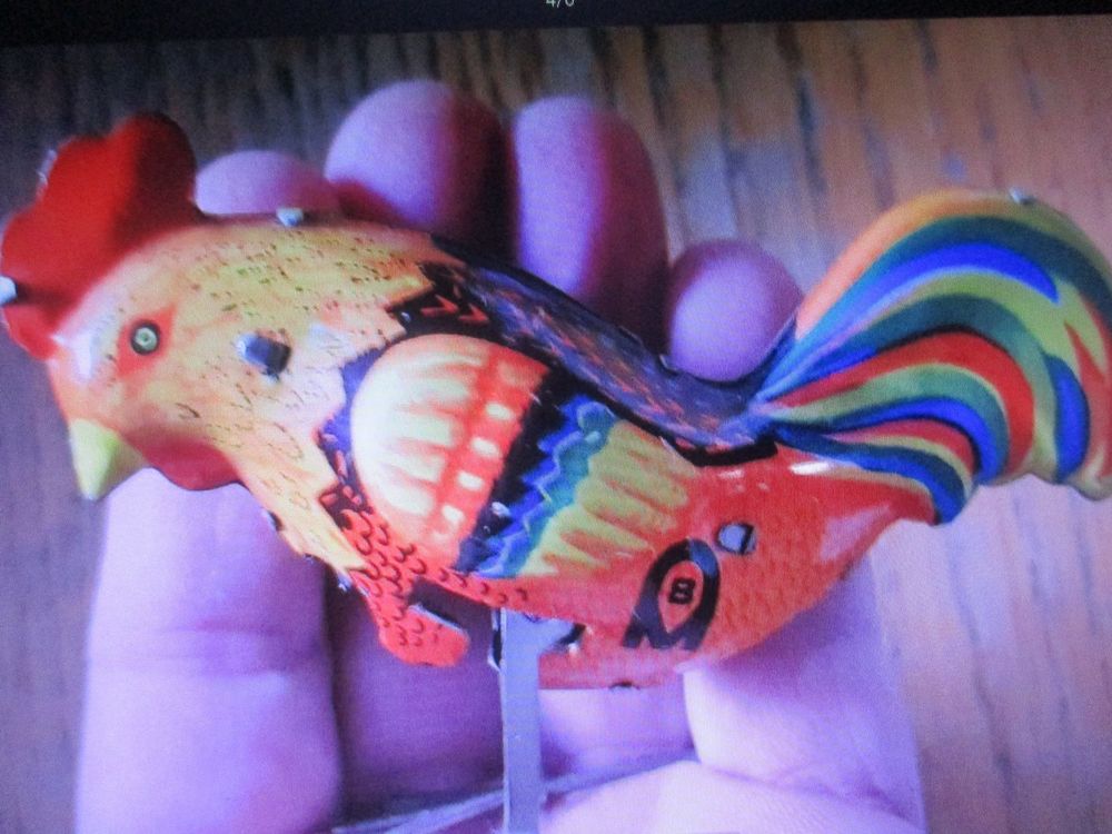 Hahn und Küken aus Blech mit Schlüssel | Kaufen auf Ricardo