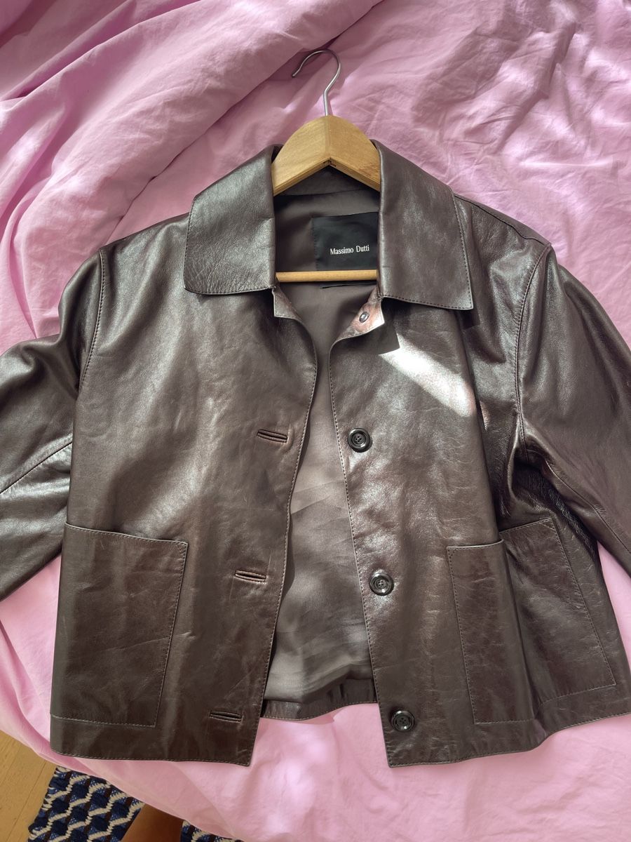 Massimo Dutti Vestes: Massimo dutti leather jacket in 36 – D'occasion à zürich par schmid1234 5