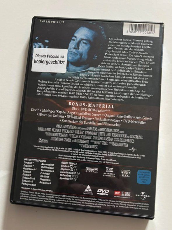 Tutti i DVDs: Kap der Angst (1991) 2 DVD – Usato da lupfig venduto da maniacs666 2